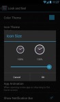 Nova in action: resize icons