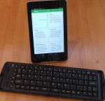 Nexus 7 with folding Bluetooth keyboard